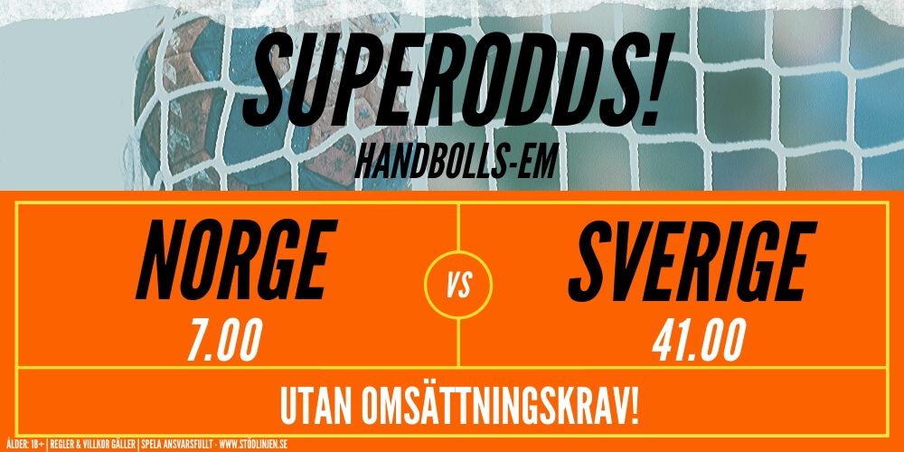 888SPORT SUPERODDS! Handboll norge sverige