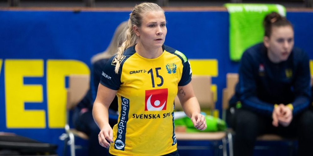 Emma Rask, spelare i svenska damlandslaget i handboll