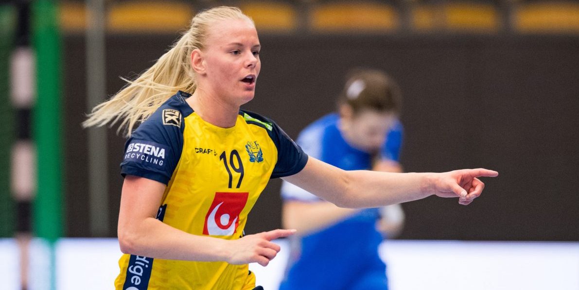Nina Koppang, spelare i svenska damlandslaget i handboll