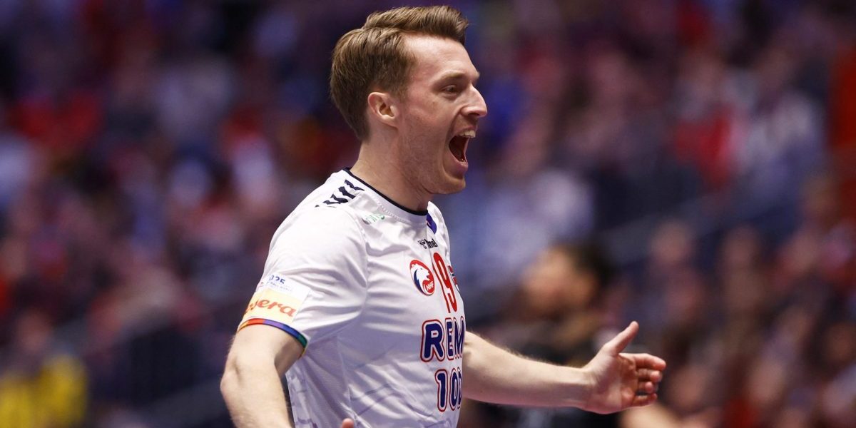 Norges Kristian Björnsen firar