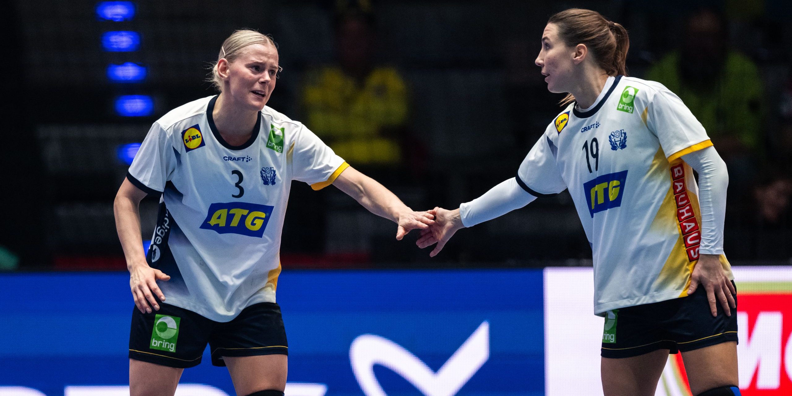 Nina Koppang and Anna Lagerquist under handbolls VM 2025